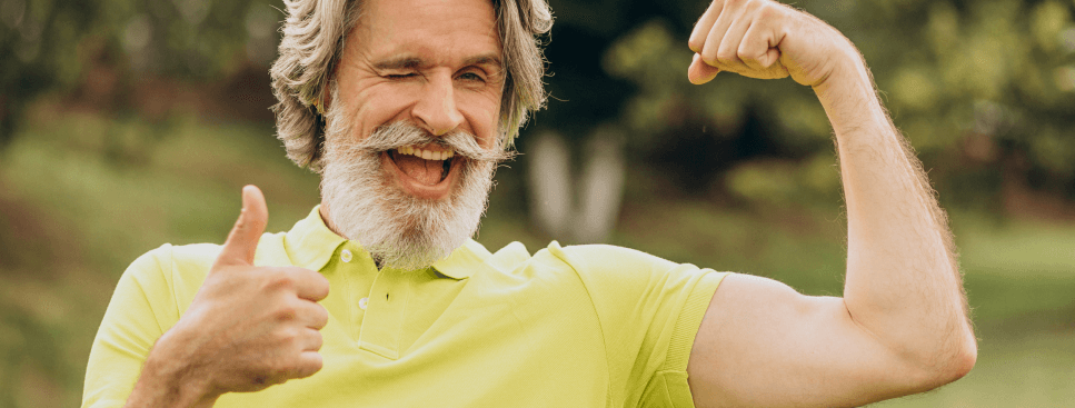 Fit old man